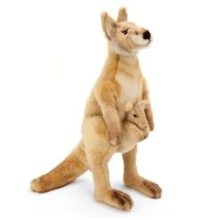 Lifelike Kangaroo Stuffed Animal By Hansa