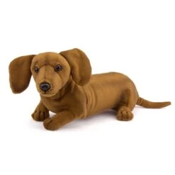 Handcrafted 16 Inch Lifelike Stuffed Dachshund Puppy By Hansa