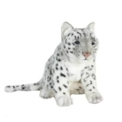 Lifelike Snow Leopard Stuffed Animal By Hansa