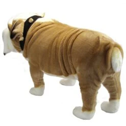 Handcrafted 30 Inch Life-size English Bulldog Stuffed Animal By Hansa -Plush Toy Store HN 5626 4