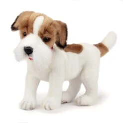 Handcrafted 12 Inch Lifelike Stuffed Jack Russell Terrier By Hansa