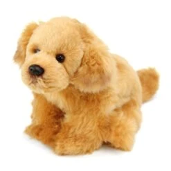 Lifelike Stuffed Golden Retriever Puppy By Demdaco