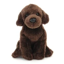 Small Sitting Stuffed Chocolate Lab By Demdaco