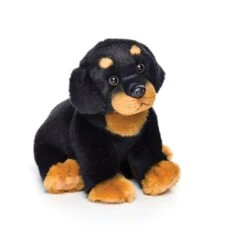 Lifelike Stuffed Rottweiler Puppy By Demdaco