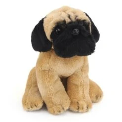 Small Sitting Stuffed Pug By Demdaco