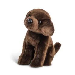 Animalcraft Lifelike 8.5 Inch Stuffed Chocolate Lab Puppy By Demdaco