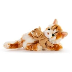 Animalcraft Stuffed Maine Coon Cat Mom And Baby By Demdaco