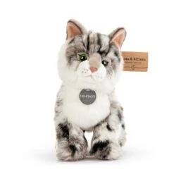 Animalcraft 13 Inch Stuffed Gray Maine Coon Cat By Demdaco -Plush Toy Store NJ 5004810109 7