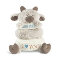 Stackable Rings Plush Goat Baby Toy By Demdaco