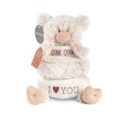 Stackable Rings Plush Pig Baby Toy By Demdaco -Plush Toy Store NJ 5004820103 8