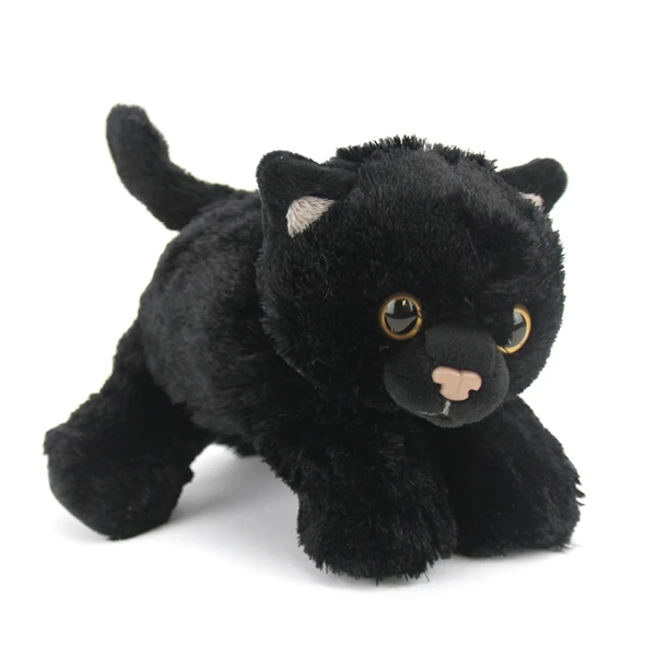 Hug 'Ems Small Black Cat Stuffed Animal By Wild Republic 2 Hug 'Ems Small Black Cat Stuffed Animal By Wild Republic - Image 2