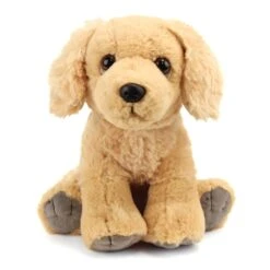Sitting Stuffed Golden Retriever Pet Shop Plush By Wild Republic