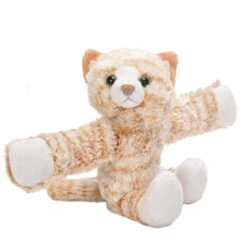 Huggers Orange Cat Stuffed Animal Slap Bracelet By Wild Republic