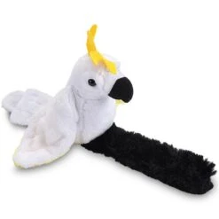 Stuffed Sulphur Crested Cockatoo Perching Parrot With Mimicking Sound By Wild Republic