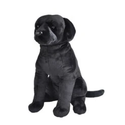 Cuddlekins Jumbo Black Lab Dog Stuffed Animal By Wild Republic