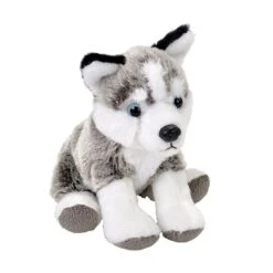 Pocketkins Eco-Friendly Small Plush Husky Dog By Wild Republic