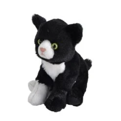 Pocketkins Eco-Friendly Small Plush Tuxedo Cat By Wild Republic